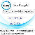 Puerto de Shenzhen LCL consolidación a Mostaganem